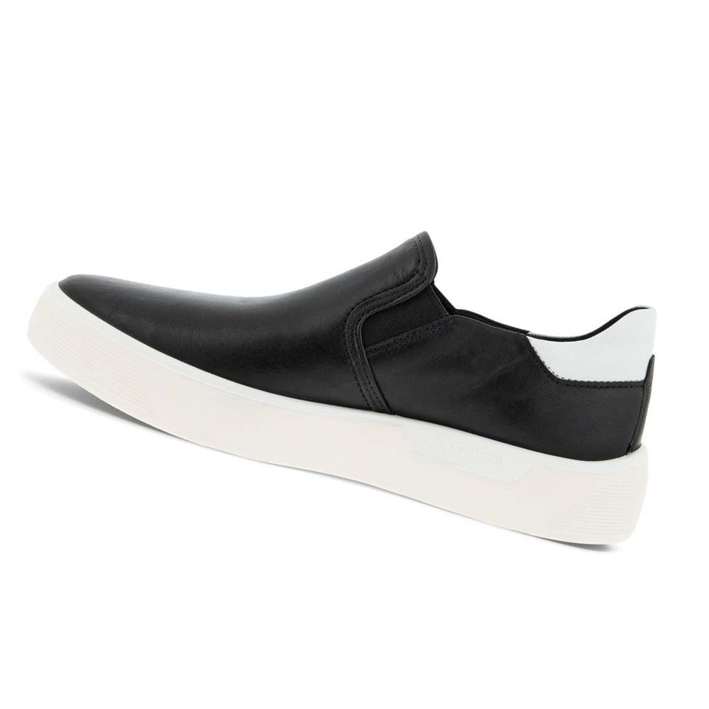 Női Ecco Utcai Tray W Slip-on Alkalmi Cipő Fekete | HU 93BEX